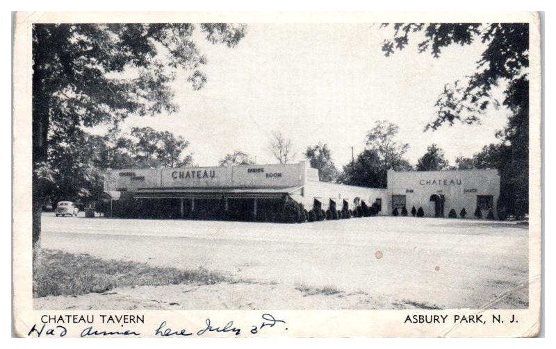 1939 Chateau Tavern, Asbury, NJ Postcard