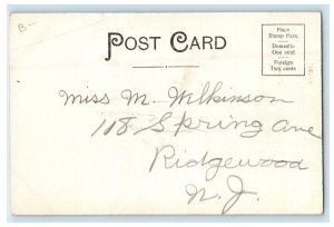 1907 Main Street East Hampton Long Island New York NY Posted Antique Postcard