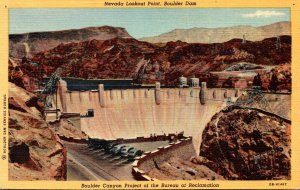 Nevada Boulder Dam Nevada Point Lookout 1947 Curteich