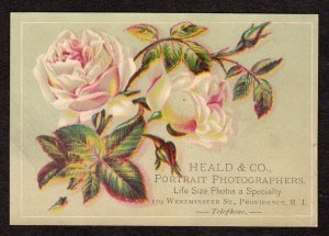 PROVIDENCE RHODE ISLAND*RI**HEALD & CO PORTRAIT PHOTOGRAPHERS*WESTMINSTER ST*VTC