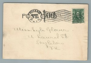 PASSAIC NJ POST OFFICE BUILDING ANTIQUE POSTCARD