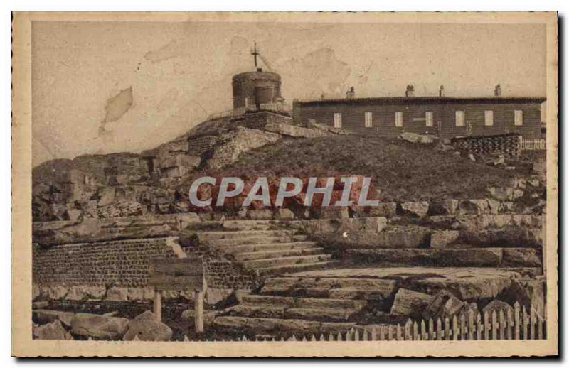 Old Postcard L & # 39Auvergne Picturesque Puy de Dome Summit of Puy de Dome T...