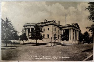 Vintage Postcard 1907-1915 Memorial Continental Hall (D.A.R.) Washington, DC