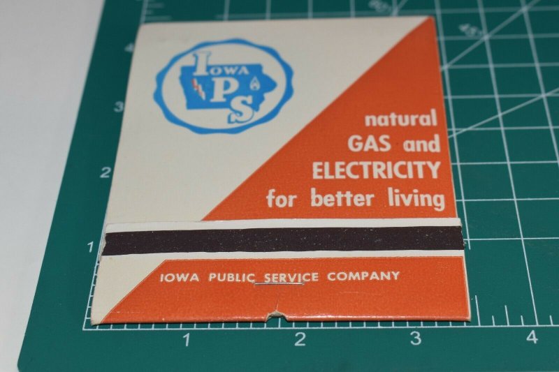 Iowa P S Natural Gas and Electricity for Better Living Oversize Matchbook