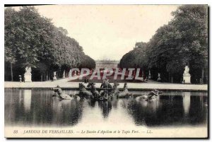 Postcard Old Garden of Versailles The Apollo Basin and the Green Carpet