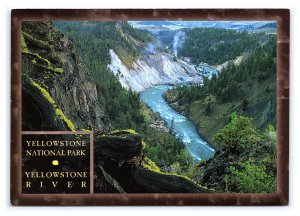 Yellowstone National Park Yellowstone River WY Postcard Continental View Card
