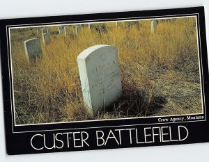 Postcard Custer Battlefield National Monument Crow Agency Montana USA