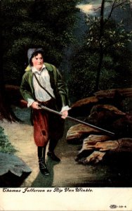 Thomas Jefferson As Rip Van Winkle 1907