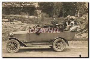 PHOTO CARD Automotive Bus Departure for Gavarnie