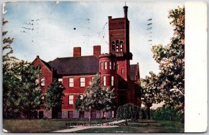 1911 Moline High School Illinois IL Campus Building Posted Postcard