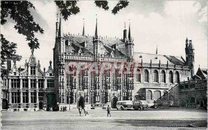 Postcard Modern Bruges Justice of Peace the City Hall and Basilica of St Jang