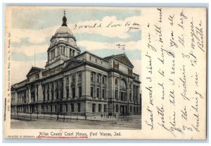 1907 Allen County Court House Exterior Building Fort Wayne Indiana IN Postcard