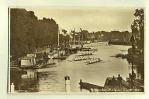 tp7572 - Oxfordshire - River Eights Week with Racing c1935, Oxford - postcard