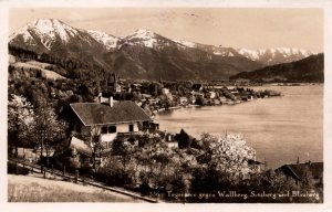 Germany Tegernsee Gegen Wallberg Setzberg und Blauberg RPPC  09.91