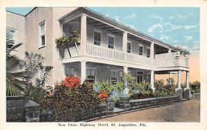 New Dixie Highway Hotel St Augustine FL Postcard