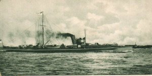 WWI German Imperial Navy Torpedo Boat Photo 1910s