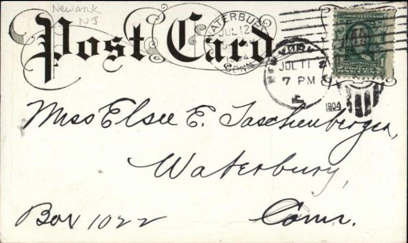 Newark NJ Home Office Excursion Engine Room Switchboard c1905 Postcard jrf