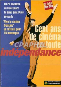 Postcard Modern hundred years of cinema all General Council Seine St Denis
