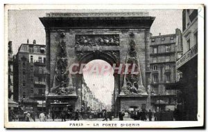 Old Postcard Paris Porte St Denis