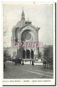 Old Postcard Paris Church of Saint Augustine