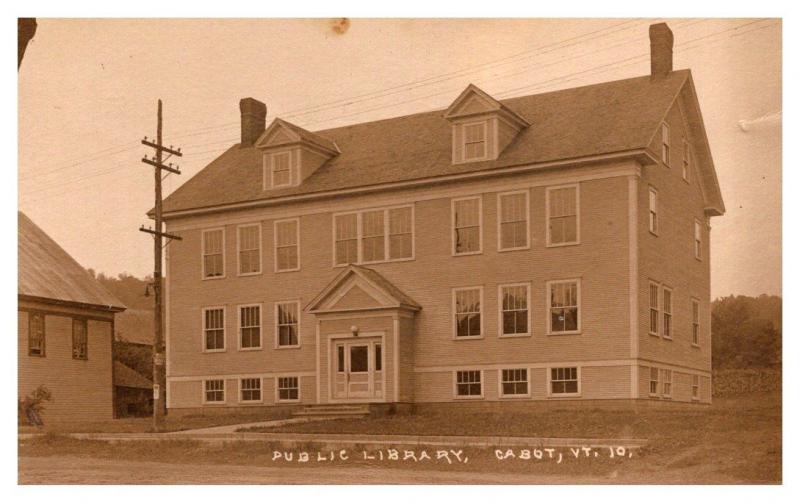 Vermont  Cabot , Public Library ,  RPC