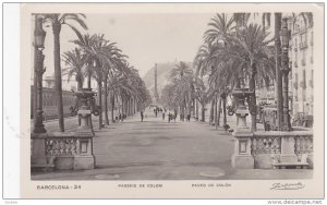 RP: BARCELONA , Spain , Paseo de Colon , 1929