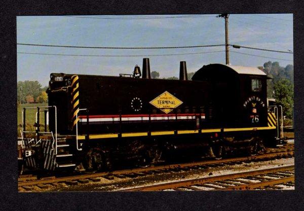 KS Kansas City Terminal Train Railroad Railway Postcard