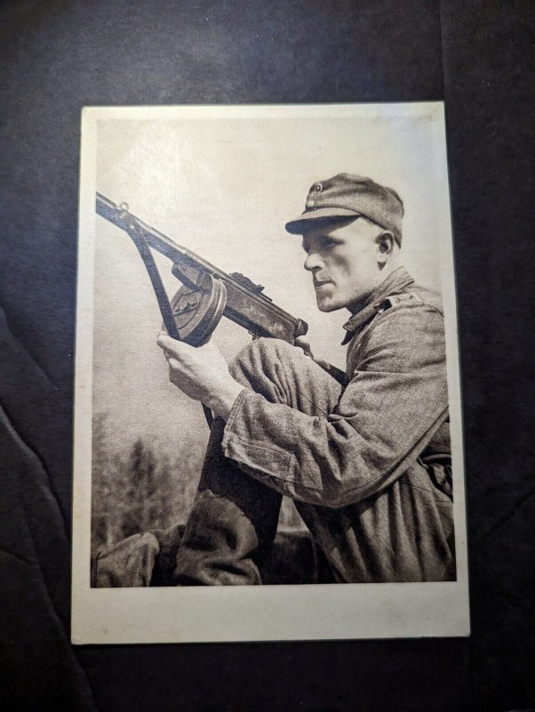 Mint Finland Military PPC Postcard Finland WWII Soldier