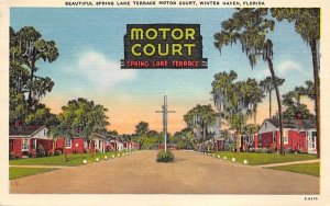 Beautiful Spring Lake Terrace Motor Court Winter Haven, Florida