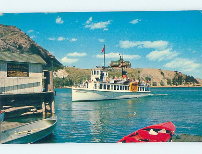 Pre-1980 NAMED BOAT Waterton Lakes National Park - Near Lethbridge AB hp7980