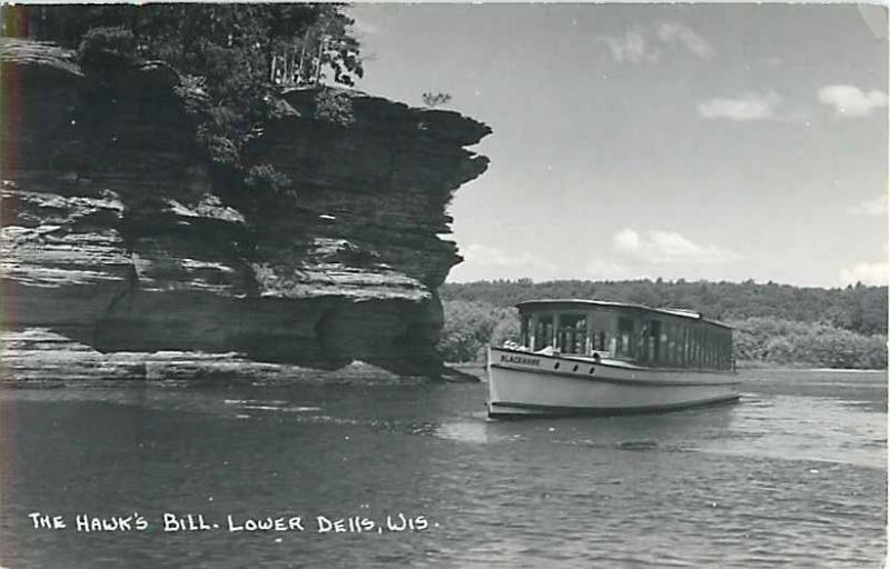 The Hawk's Bill Lower Dells Wisconsin WI Real Photo