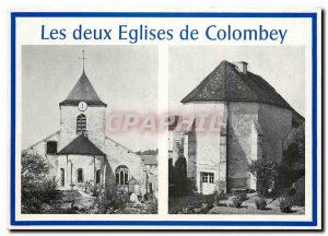 Modern Postcard Churches of Colombey Colombey les Deux Eglises