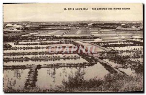 Old Postcard Batz Vue Generale salt marshes