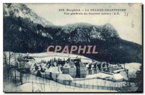 Old Postcard Dauphine La Grande Chartreuse Monastery general view of winter