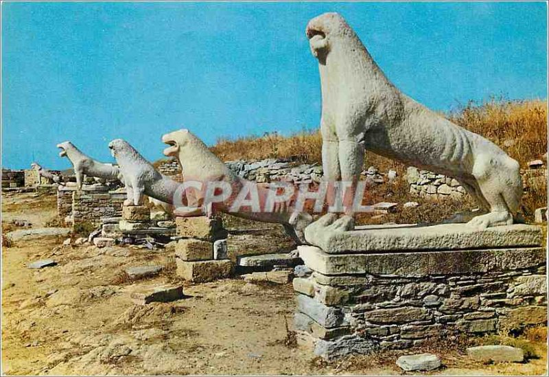 Modern Postcard Delos Terrace of the Lions