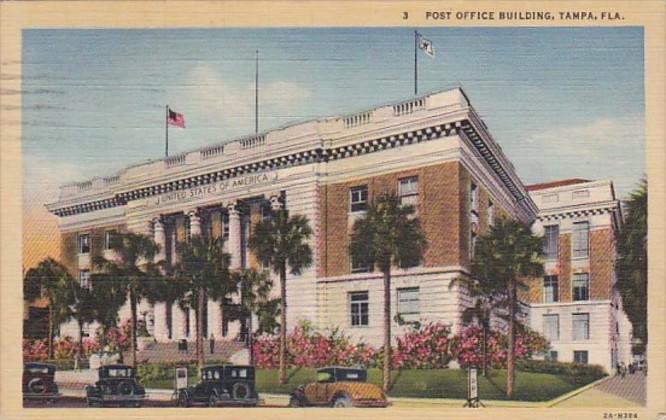 Florida Tampa Post Office Building 1944 Curteich