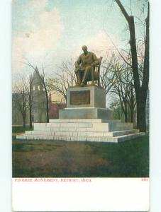 Unused Pre-1907 PINGREE MONUMENT Detroit Michigan MI Q1610