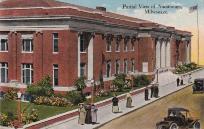 Wisconsin Milwaukee Partial View Of Auditorium 1915