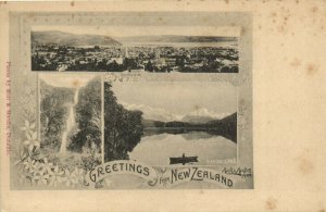 PC NEW ZEALAND, DUNEDIN, DIAMOND LAKE, Vintage Postcard (b31409)