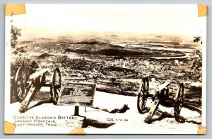 RPPC  Civil War  Garrity's Alabama Battery  Chattanooga  Tennessee  Postcard