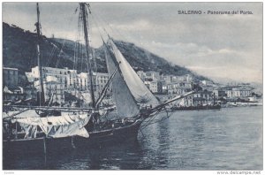 SALERNO, Campania, Italy; Panorama del Porto, 00-10s