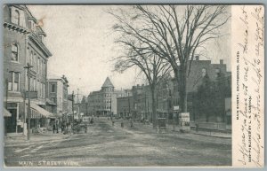 SOUTHBRIDGE MA MAIN STREET ANTIQUE POSTCARD