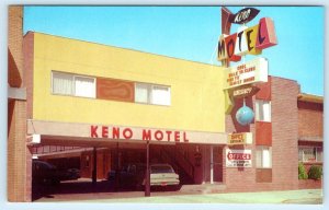 RENO, Nevada NV ~ Roadside KENO MOTEL c1960s - 331 West Street Postcard