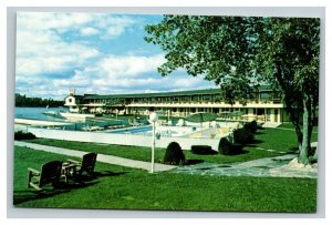 Vintage 1960's Advertising Postcard Riveredge Resort Alexandria Bay New York