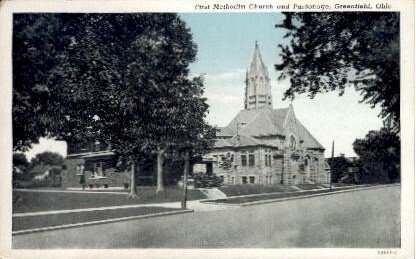 First Methodist Church and Parsonage - Greenfield, Ohio