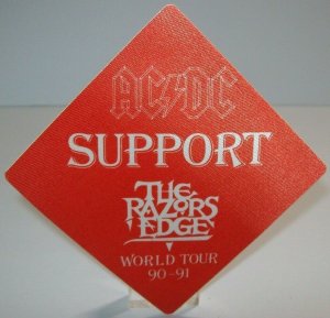 AC/DC Backstage Pass Razors Edge Tour Original 1991 Gift For Dad Hard Rock Fans