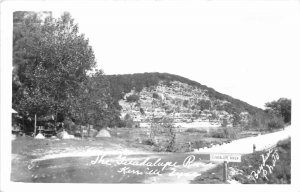 1940s Kerrville Texas Guadalupe River RPPC Postcard 25-11577