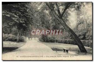 Postcard Old Saint Germain En Laye An allee du Jardin Anglais