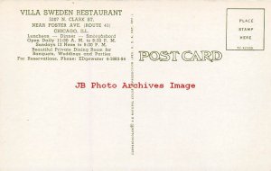 IL, Chicago, Illinois, Villa Sweden Restaurant, Interior, Curteich No 7C-K2308