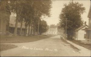 Lockes Mills ME Main St. c1910 Real Photo Postcard #3